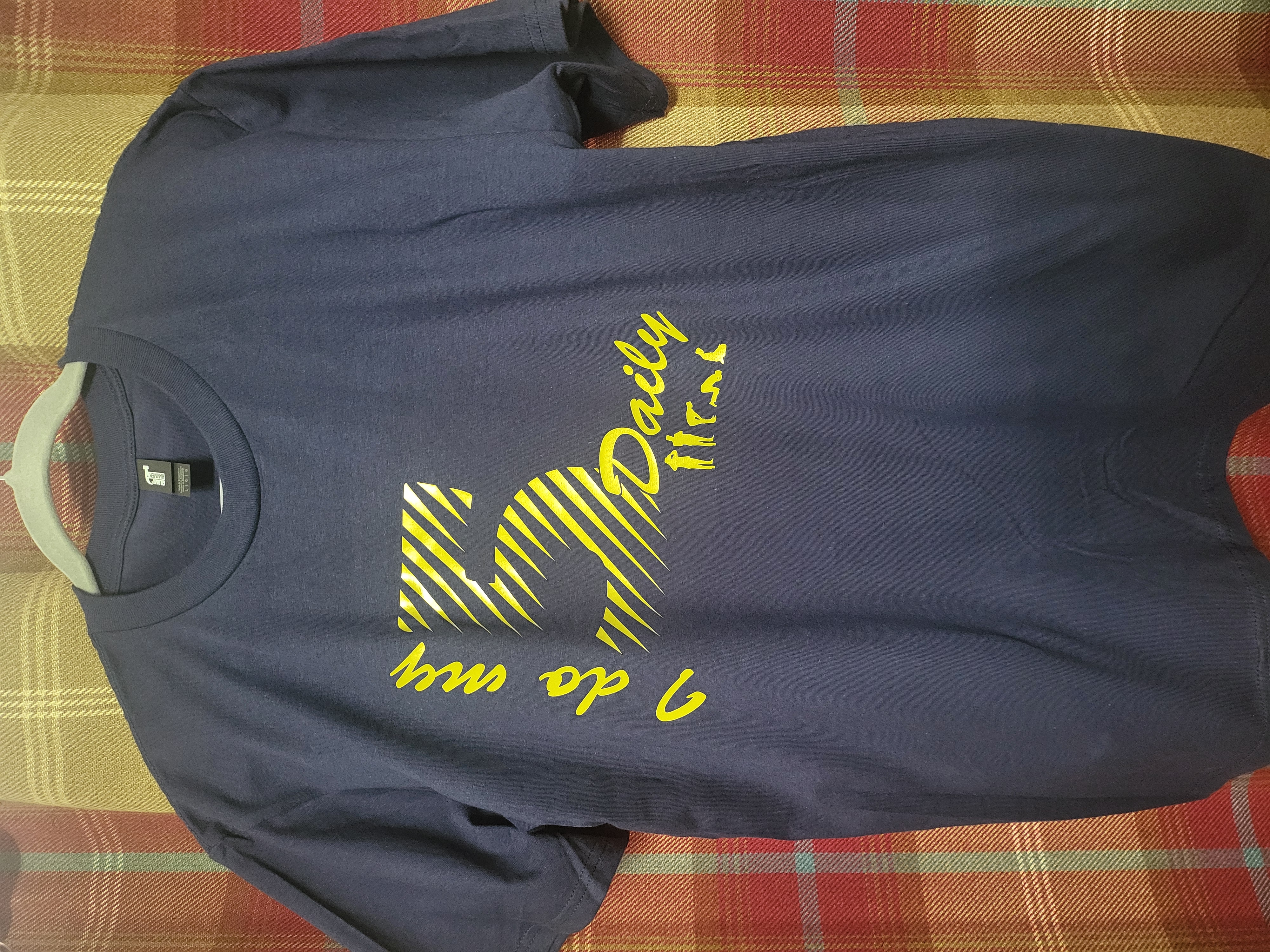 I do my 5 daily - navy T-shirt